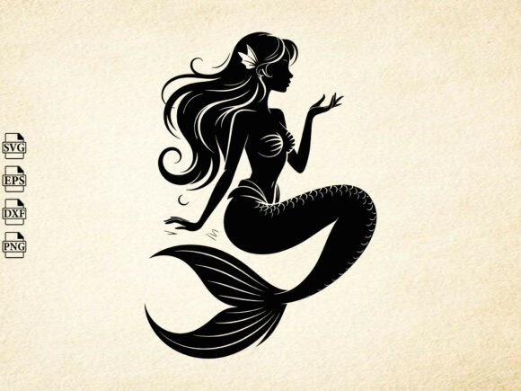 Download Cute Mermaid Svg, Mermaid Clipart Svg - Mermaid svg Collection