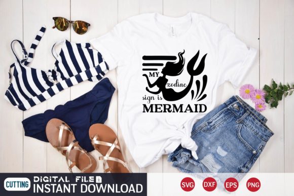 Download My Zodiac Sign is Mermaid Svg - Mermaid svg Collection