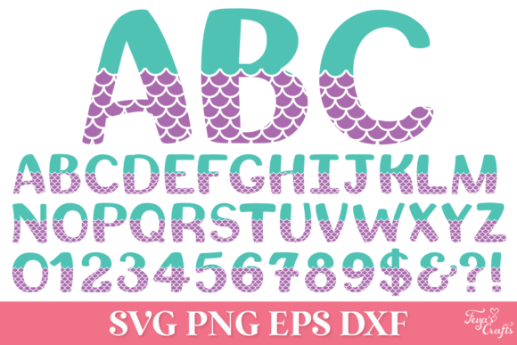 Download Mermaid SVG Alphabet - Premium Resources