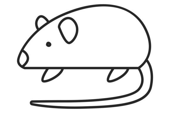 Download Mouse Line Icon. Rat Symbol. Animal Sign - Animal sign Collection