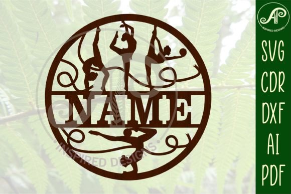 Download Gymnastics Name Sign SVG Cut File - Gymnastics name sign svg Collection