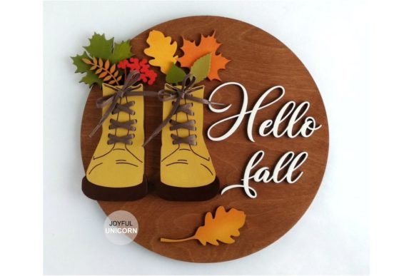 Download Hello Fall Sign SVG | Fall Door Hanger - Hello fall sign Collection