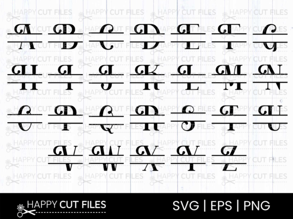 Download Split Svg Monogram Svg Files for Cricut - Files for cricut Collection