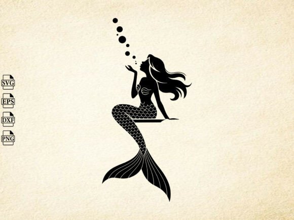 Download Cute Mermaid Svg, Mermaid Clipart Svg - Premium Bundle
