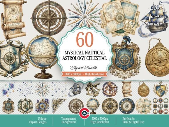 Download Mystical Nautical Astrology Celestial - Astrology Collection