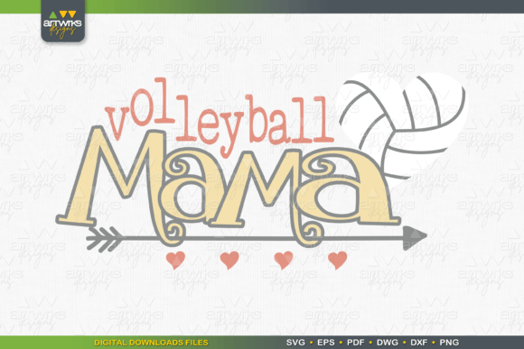 Download Volleyball Mom Mama SVG Files for Cricut - Files for cricut Collection