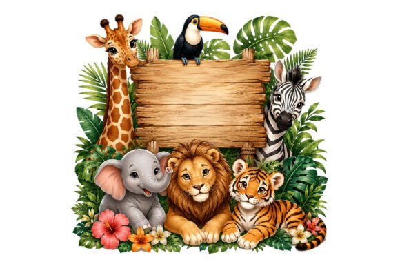 Download Safari Animal Sign Clipart PNG - Animal sign Collection
